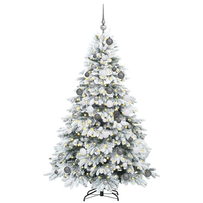 Albero di Natale artificiale con 300 LED Verde 180 cm PE e PVC 3397613