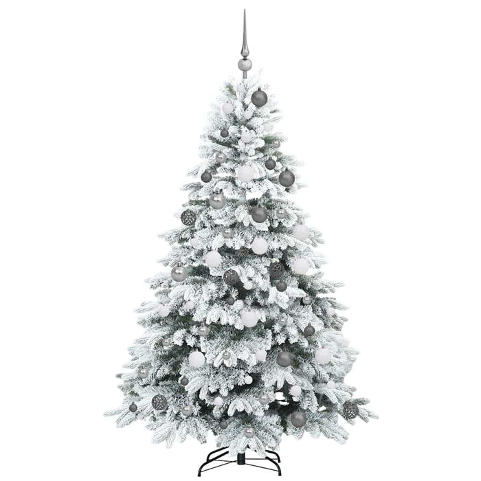 Albero di Natale artificiale con 300 LED Verde 180 cm PE e PVC 3397613