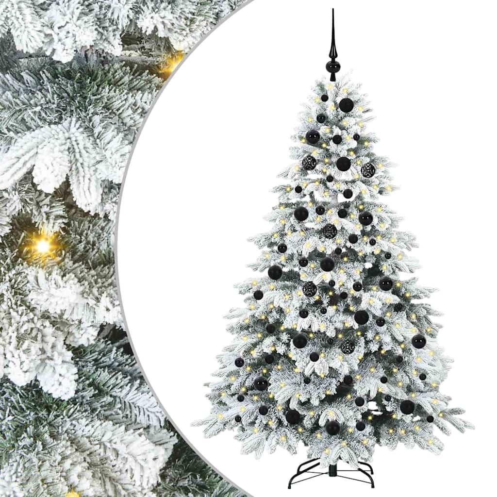 Albero di Natale artificiale con 300 LED Verde 180 cm PE e PVC 3397615