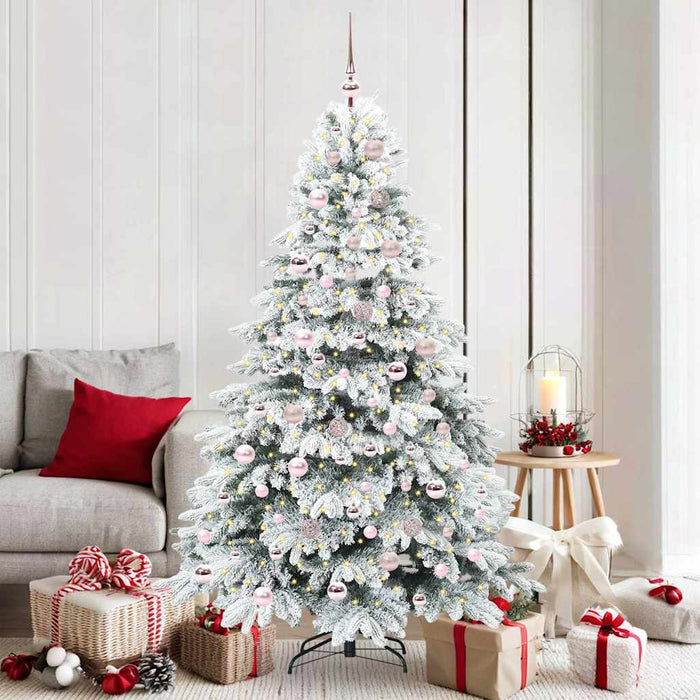 Albero di Natale artificiale con 300 LED Verde 180 cm PE e PVC 3397616