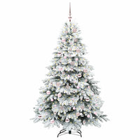 Albero di Natale artificiale con 300 LED Verde 180 cm PE e PVC 3397616