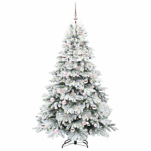 Albero di Natale artificiale con 300 LED Verde 180 cm PE e PVC 3397616