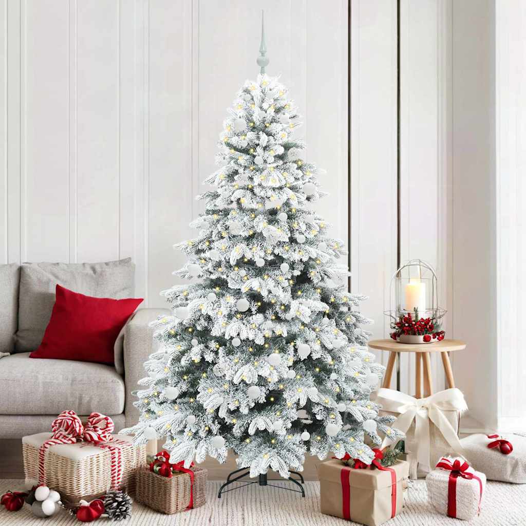 Albero di Natale artificiale con 300 LED Verde 180 cm PE e PVC 3397617