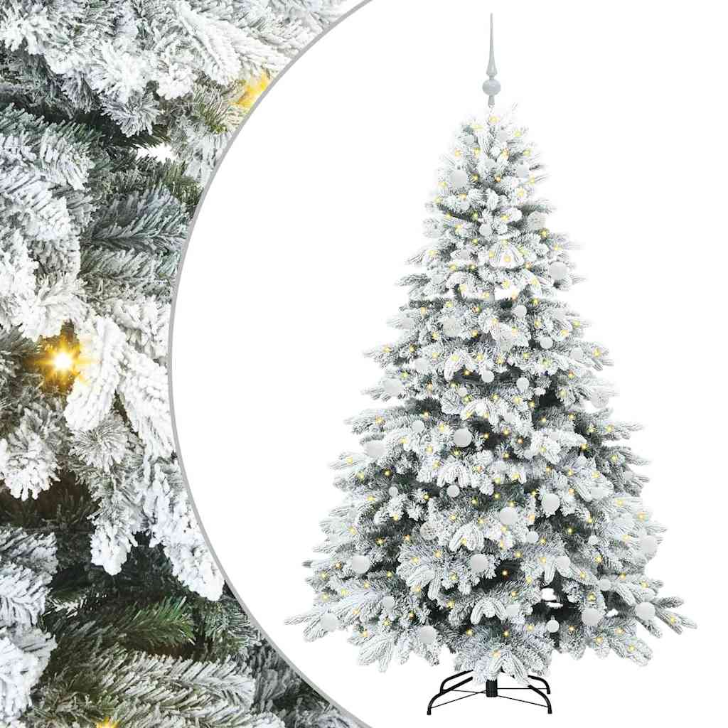 Albero di Natale artificiale con 300 LED Verde 180 cm PE e PVC 3397617