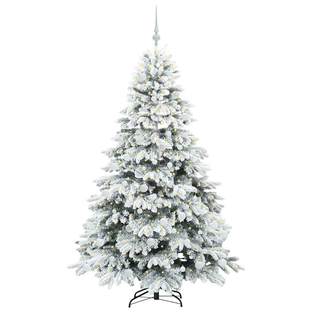 Albero di Natale artificiale con 300 LED Verde 180 cm PE e PVC 3397617
