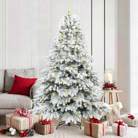 Albero di Natale artificiale con 300 LED Verde 180 cm PE e PVC 3397618