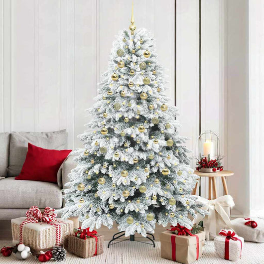 Albero di Natale artificiale con 300 LED Verde 180 cm PE e PVC 3397618
