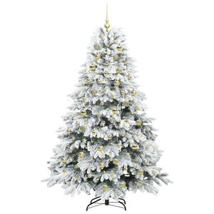 Albero di Natale artificiale con 300 LED Verde 180 cm PE e PVC 3397618