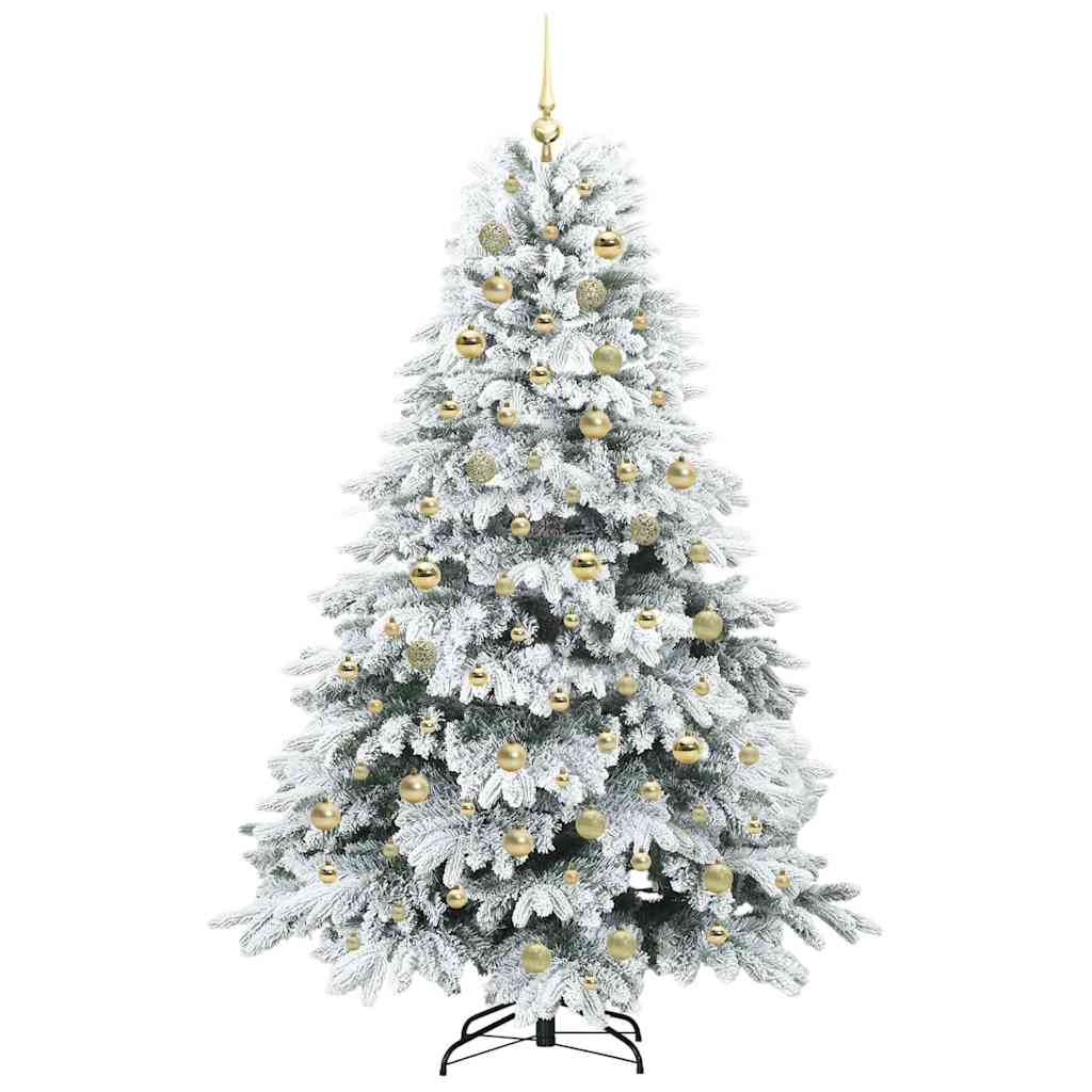 Albero di Natale artificiale con 300 LED Verde 180 cm PE e PVC 3397618