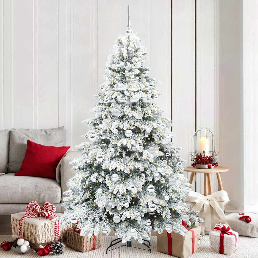 Albero di Natale artificiale con 300 LED Verde 180 cm PE e PVC 3397619