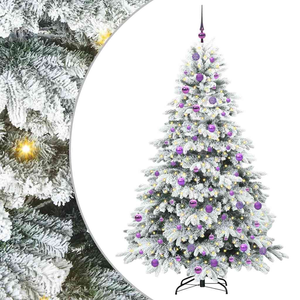 Albero di Natale artificiale con 300 LED Verde 180 cm PE e PVC 3397620
