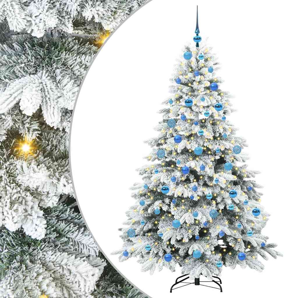 Albero di Natale artificiale con 300 LED Verde 180 cm PE e PVC 3397621