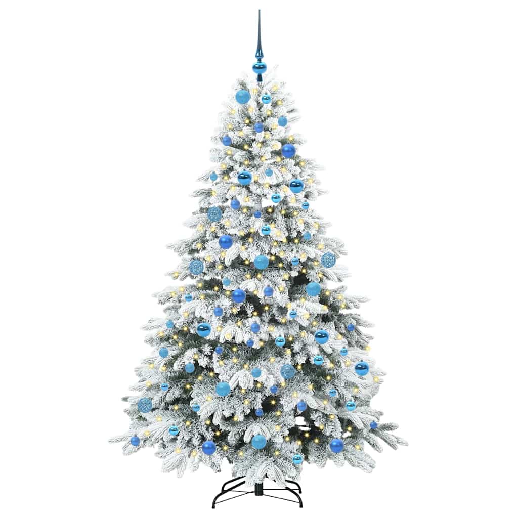 Albero di Natale artificiale con 300 LED Verde 180 cm PE e PVC 3397621