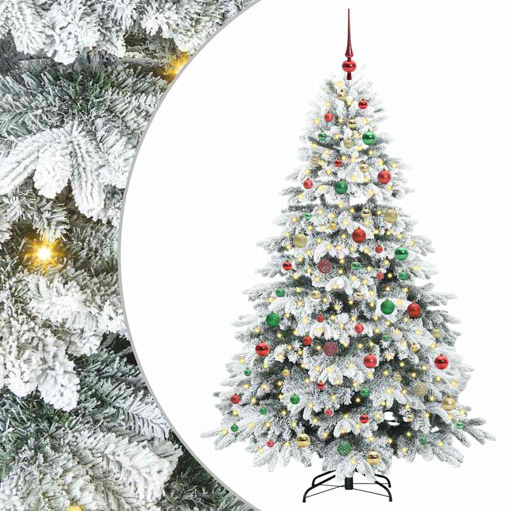 Albero di Natale artificiale con 300 LED Verde 180 cm PE e PVC 3397622