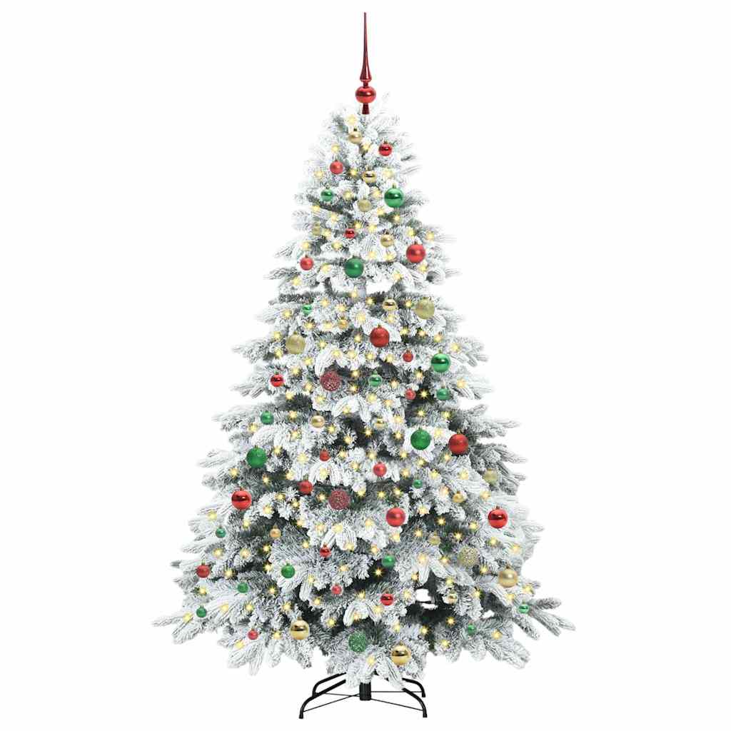 Albero di Natale artificiale con 300 LED Verde 180 cm PE e PVC 3397622