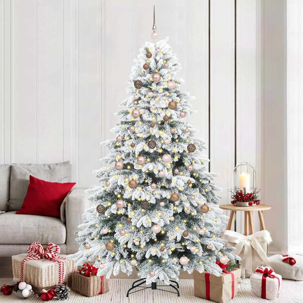 Albero di Natale artificiale con 300 LED Verde 210 cm PE e PVC 3397625