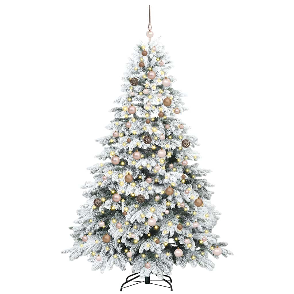 Albero di Natale artificiale con 300 LED Verde 210 cm PE e PVC 3397625