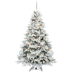 Albero di Natale artificiale con 300 LED Verde 210 cm PE e PVC 3397625