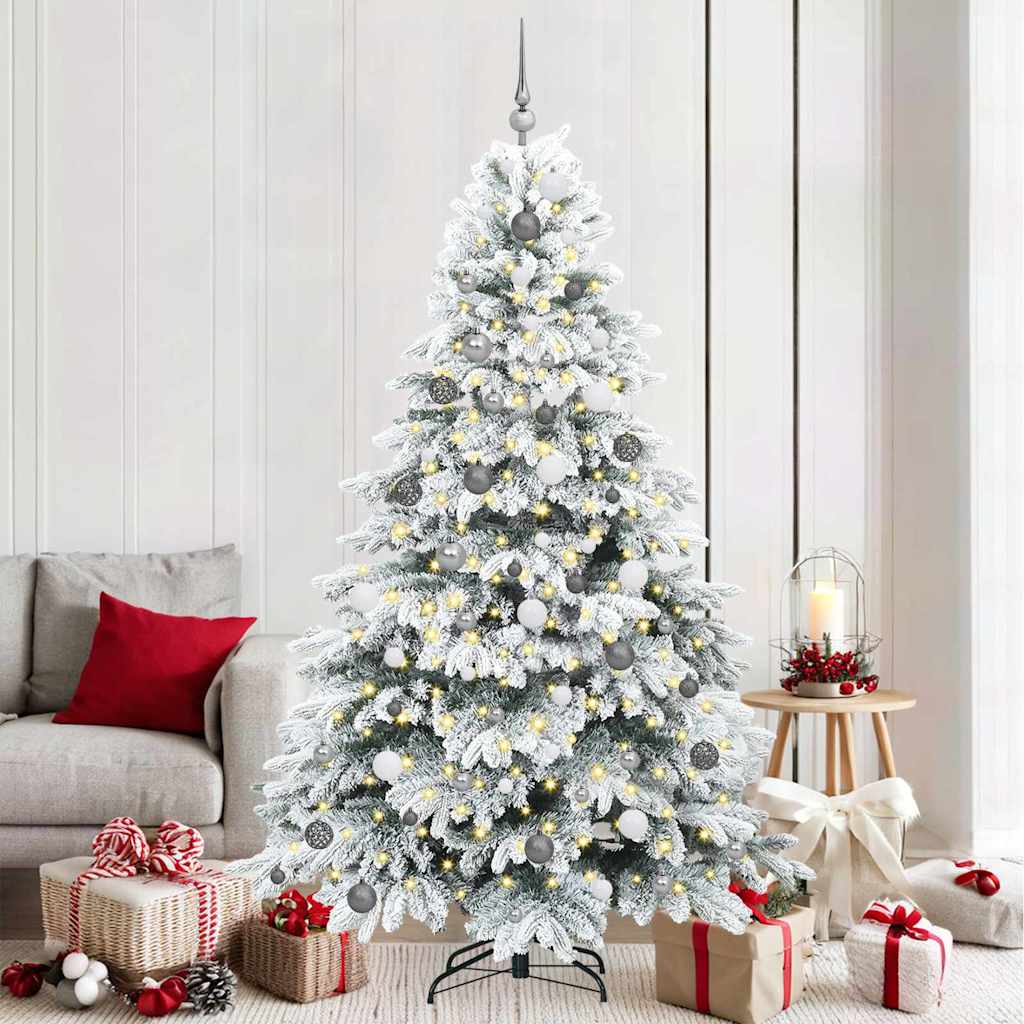 Albero di Natale artificiale con 300 LED Verde 210 cm PE e PVC 3397626