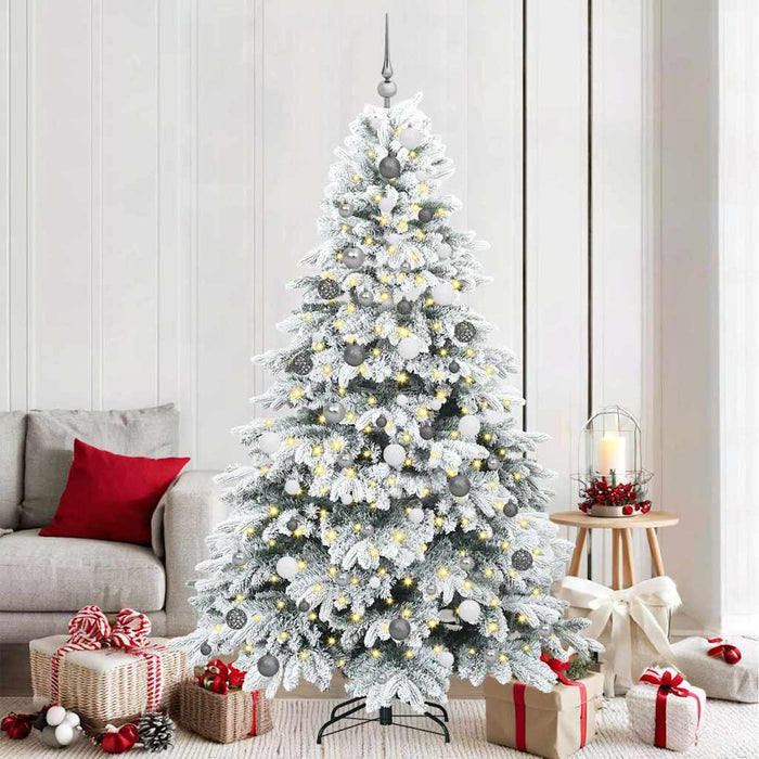 Albero di Natale artificiale con 300 LED Verde 210 cm PE e PVC 3397626