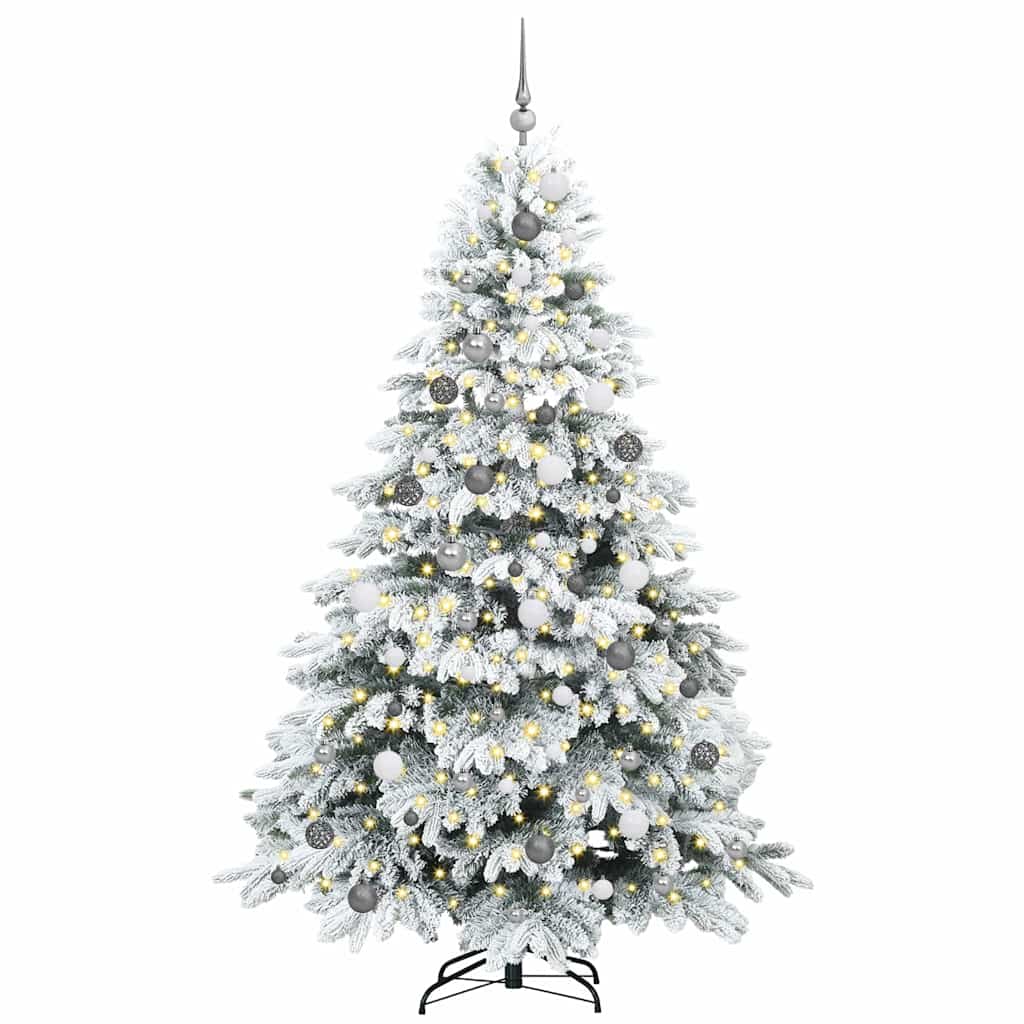 Albero di Natale artificiale con 300 LED Verde 210 cm PE e PVC 3397626