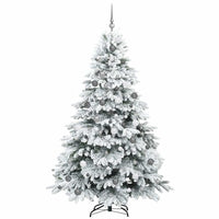 Albero di Natale artificiale con 300 LED Verde 210 cm PE e PVC 3397626