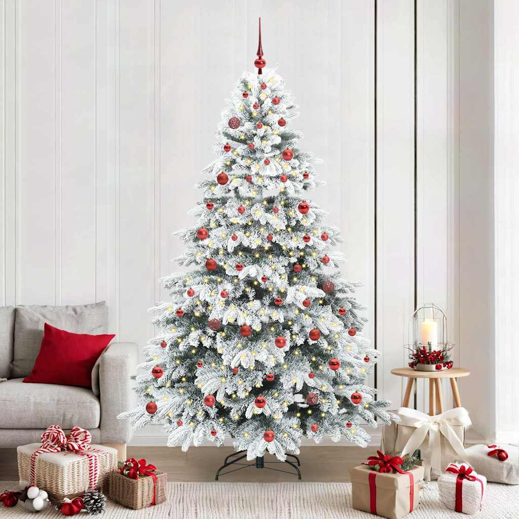 Albero di Natale artificiale con 300 LED Verde 210 cm PE e PVC 3397627