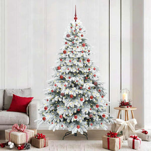 Albero di Natale artificiale con 300 LED Verde 210 cm PE e PVC 3397627