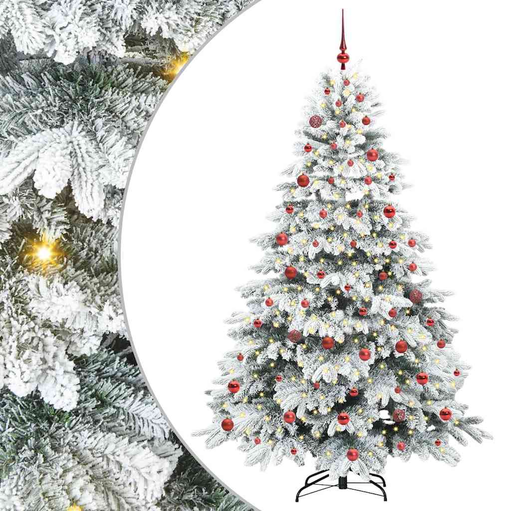 Albero di Natale artificiale con 300 LED Verde 210 cm PE e PVC 3397627