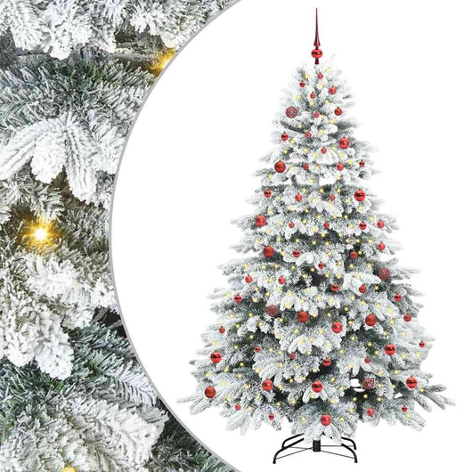 Albero di Natale artificiale con 300 LED Verde 210 cm PE e PVC 3397627