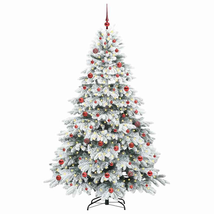 Albero di Natale artificiale con 300 LED Verde 210 cm PE e PVC 3397627