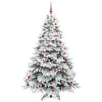 Albero di Natale artificiale con 300 LED Verde 210 cm PE e PVC 3397627