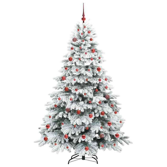 Albero di Natale artificiale con 300 LED Verde 210 cm PE e PVC 3397627
