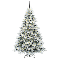 Albero di Natale artificiale con 300 LED Bianco 210 cm PE e PVC 3397628