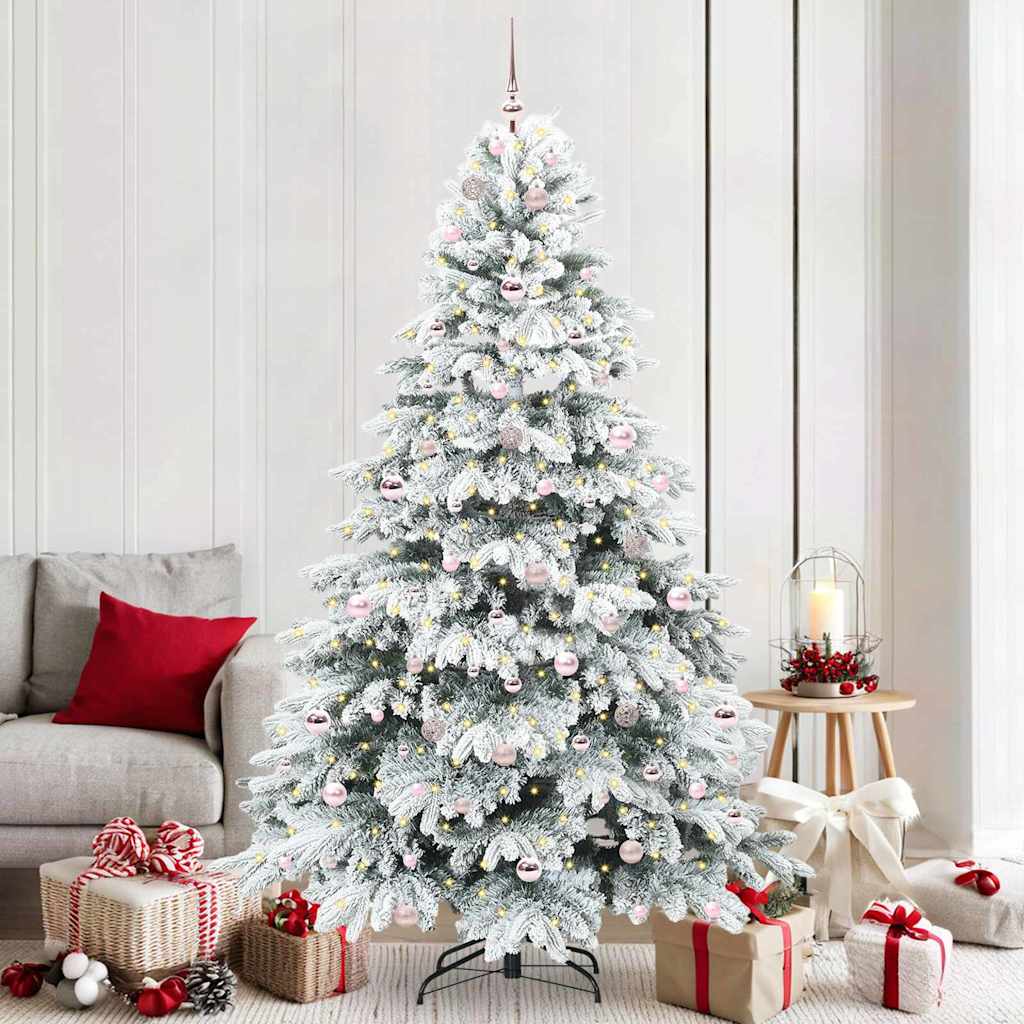 Albero di Natale artificiale con 300 LED Verde 210 cm PE e PVC 3397629