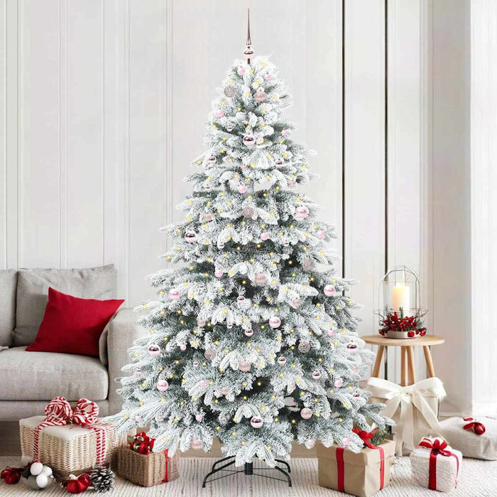 Albero di Natale artificiale con 300 LED Verde 210 cm PE e PVC 3397629