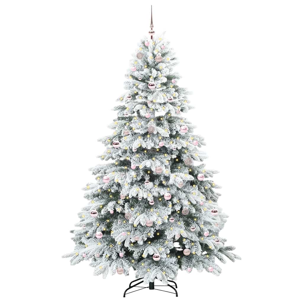 Albero di Natale artificiale con 300 LED Verde 210 cm PE e PVC 3397629