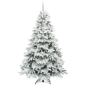 Albero di Natale artificiale con 300 LED Verde 210 cm PE e PVC 3397629