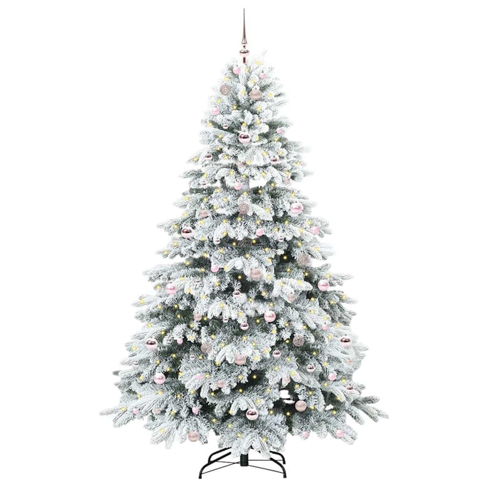Albero di Natale artificiale con 300 LED Verde 210 cm PE e PVC 3397629