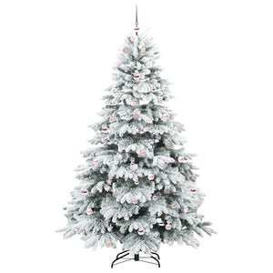 Albero di Natale artificiale con 300 LED Verde 210 cm PE e PVC 3397629