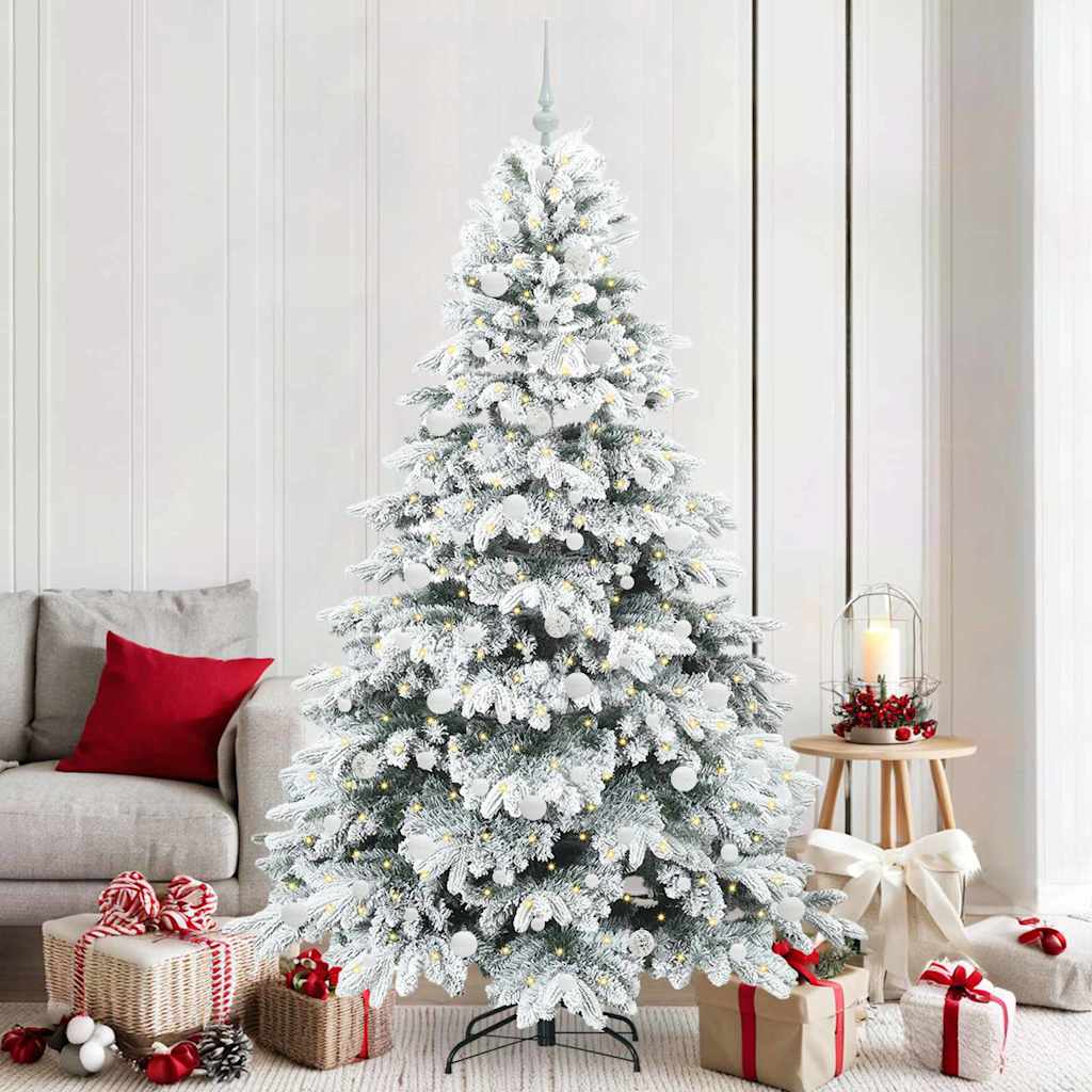 Albero di Natale artificiale con 300 LED Verde 210 cm PE e PVC 3397630