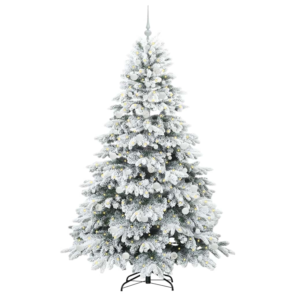 Albero di Natale artificiale con 300 LED Verde 210 cm PE e PVC 3397630