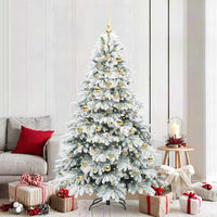 Albero di Natale artificiale con 300 LED Verde 210 cm PE e PVC 3397631