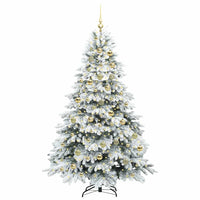 Albero di Natale artificiale con 300 LED Verde 210 cm PE e PVC 3397631