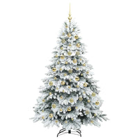 Albero di Natale artificiale con 300 LED Verde 210 cm PE e PVC 3397631