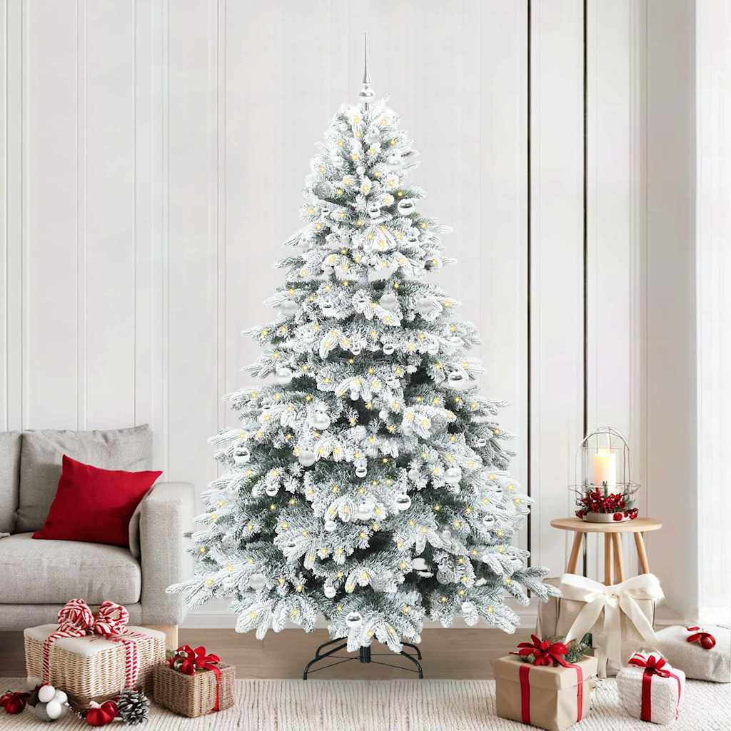 Albero di Natale artificiale con 300 LED Verde 210 cm PE e PVC 3397632