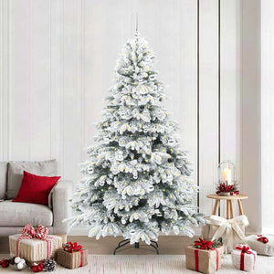 Albero di Natale artificiale con 300 LED Verde 210 cm PE e PVC 3397632
