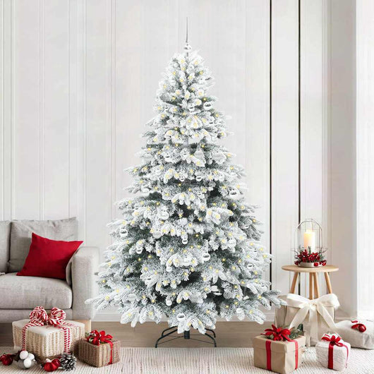 Albero di Natale artificiale con 300 LED Verde 210 cm PE e PVC 3397632