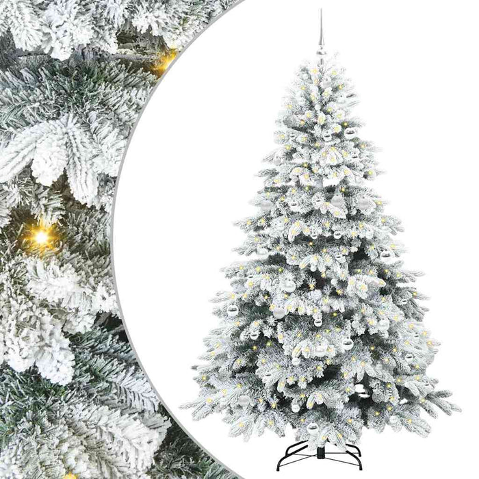Albero di Natale artificiale con 300 LED Verde 210 cm PE e PVC 3397632