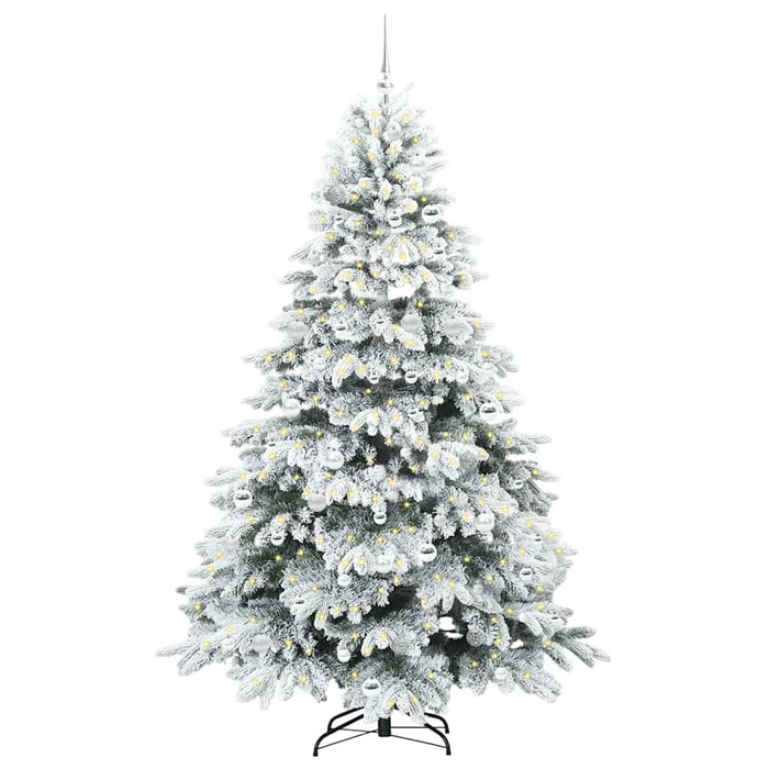 Albero di Natale artificiale con 300 LED Verde 210 cm PE e PVC 3397632